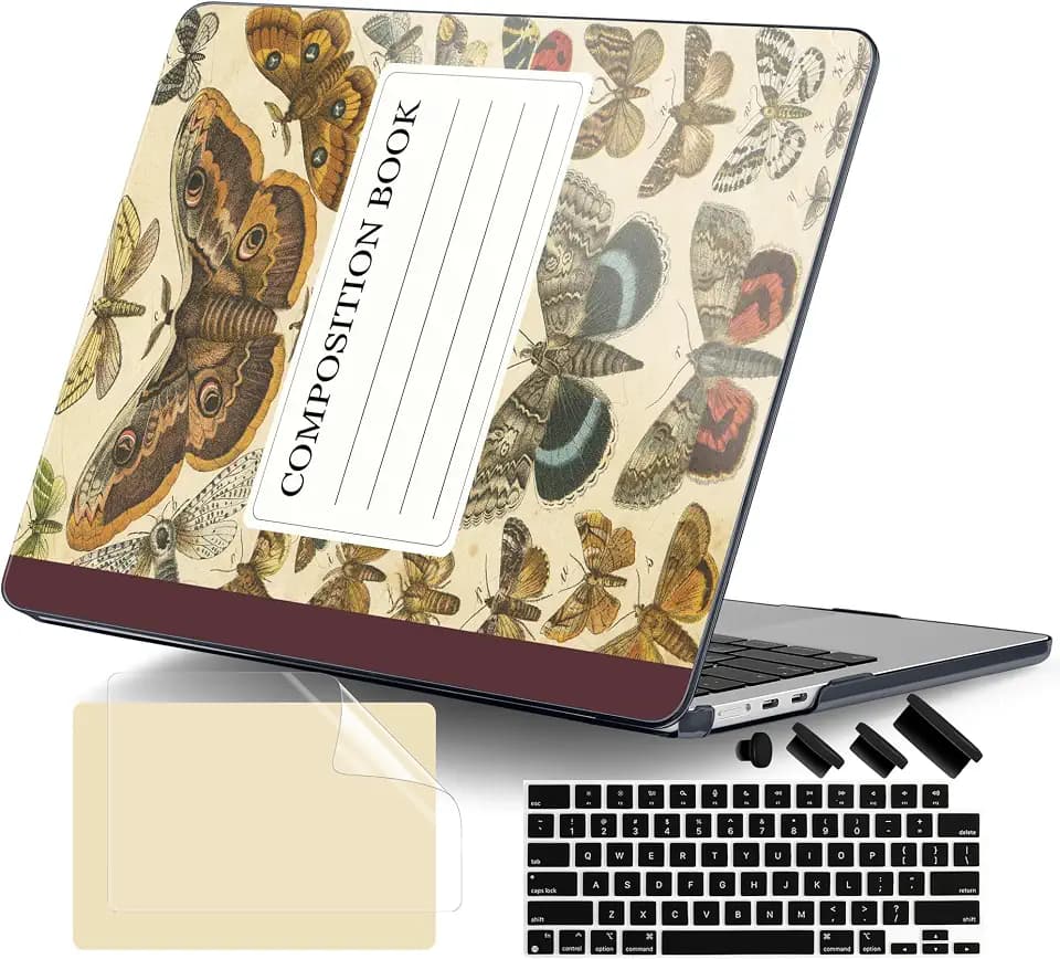 DONGKE for MacBook Air 13 inch Case M5 M4 M3 M2 2026-2022, Printed Case