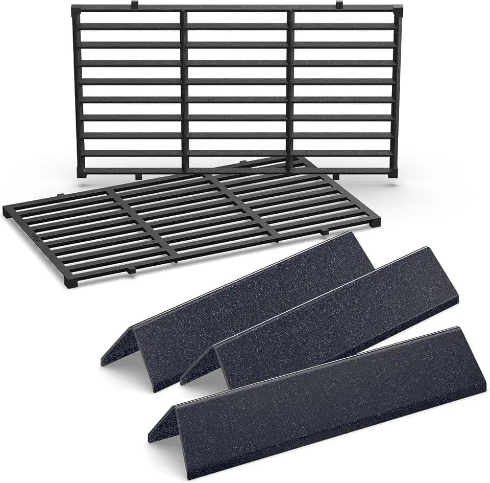 Grill Parts for Weber Spirit E210, 15.3" Flavorizer Bars and 17.5" Grates