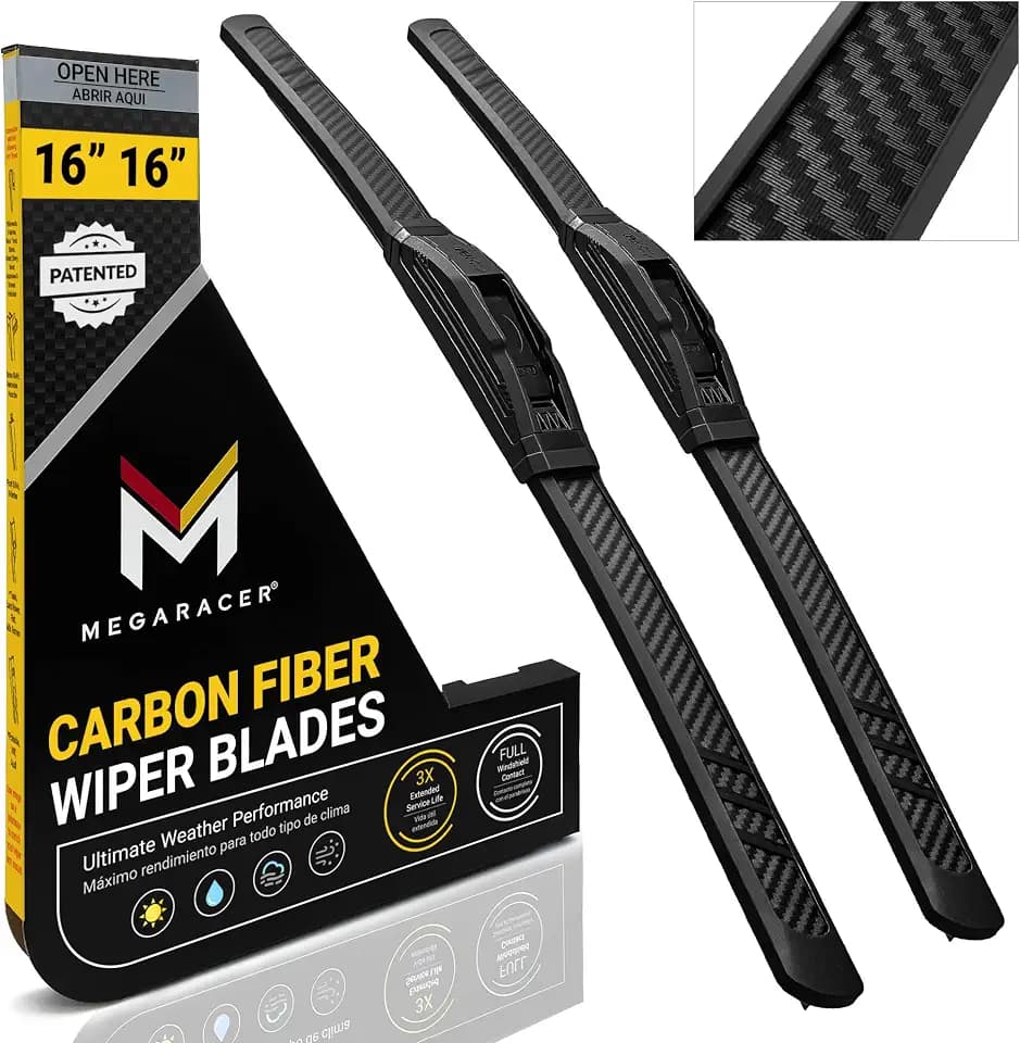 Premium Silicone Windshield Wiper Blades, Wrangler Gladiator 2018-2025, 16"