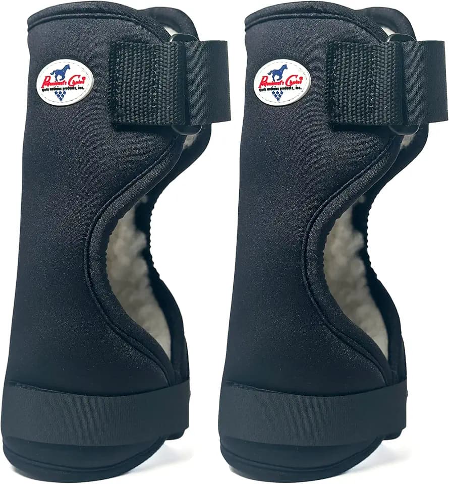 Professional's Choice Quick-Wrap Bell Boots | Ultimate in Hoof and Soft Tissue Protection | 360 Degree Wrap | Large Royal Blue