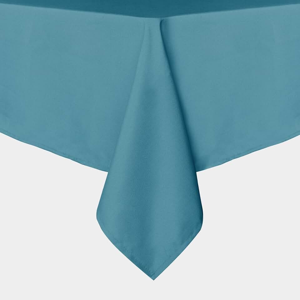 sancua Rectangle Tablecloth, 54 x 78 Inch, Teal