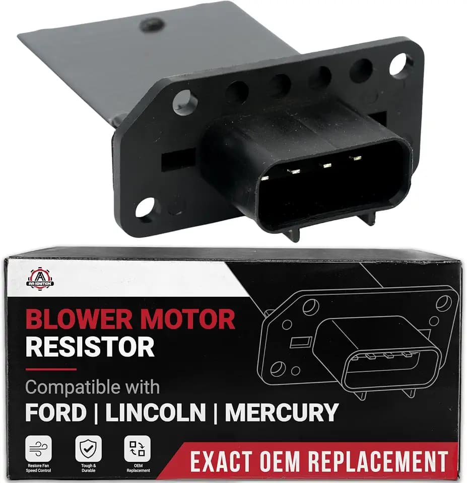 Lower HVAC Blower Motor Resistor - Compatible with Ford, Lincoln, Mercury - Escape, Expedition, F-150, F-250 Super Duty, F-350 Super Duty, Fiesta - Heater Blower Resistor - Replaces 3F2Z-18591-AA