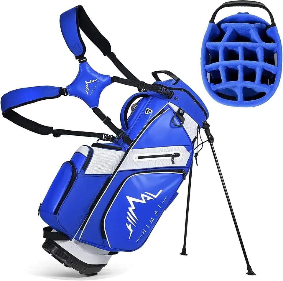 uniHimal 14 Way Golf Bags for Men, Hybrid Golf Stand Bag with 10 Pockets