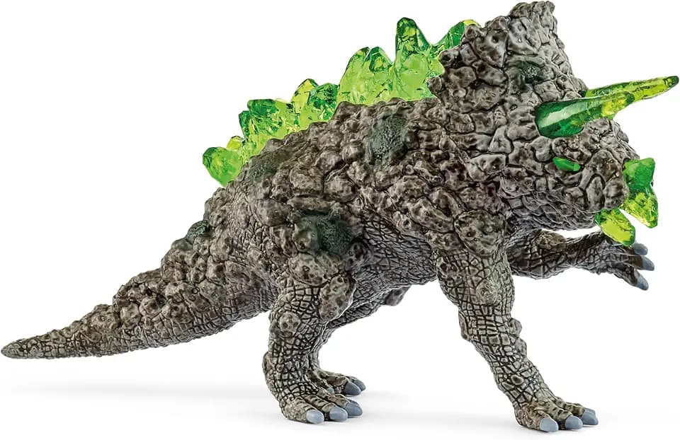 Schleich Eldrador Creatures - 6" Stone Triceratops - Cool Rock Monster Dinosaur Figure for Boys and Girls - Fun, Imaginative Play Figurine - Detailed Animal Beast Toys for Kids Ages 7+ | 70828