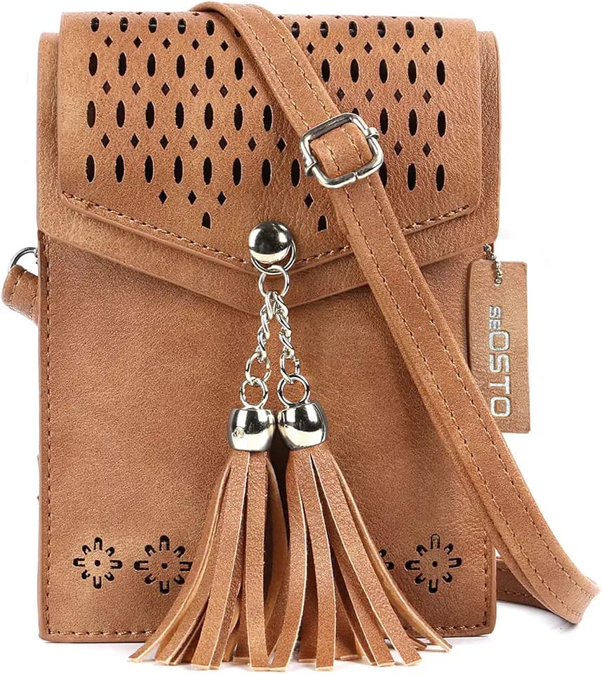 seOSTO Small Crossbody Bags for Women, Tassel Purse, Gifts for Teen Girls