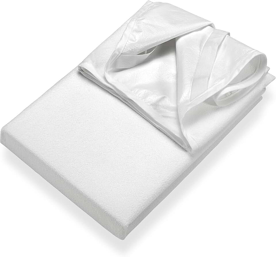 SETEX Wasserdichter Frottee Matratzenschutz, 140 x 200 cm großer Matratzenschoner, Generation, Weiß