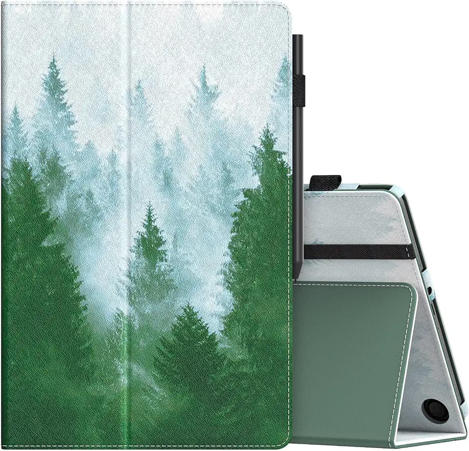 MoKo Case for Kindle Fire Max 11 Case 13th Gen 11", Dark Green Forest