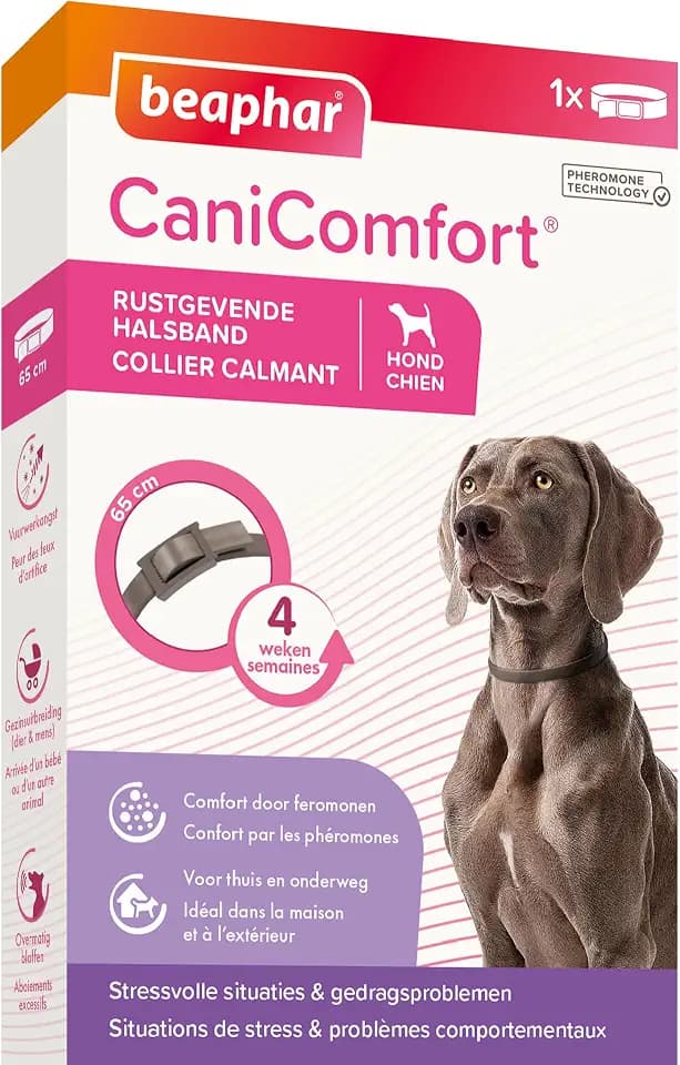 Beaphar Canicomfort Hundehalsband, beruhigend mit Pheromonen, 1 Stück, 65 cm