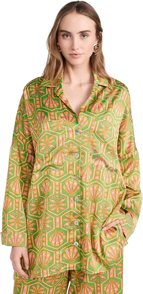 Show Me Your Mumu Women's Johns Button Down Shirt