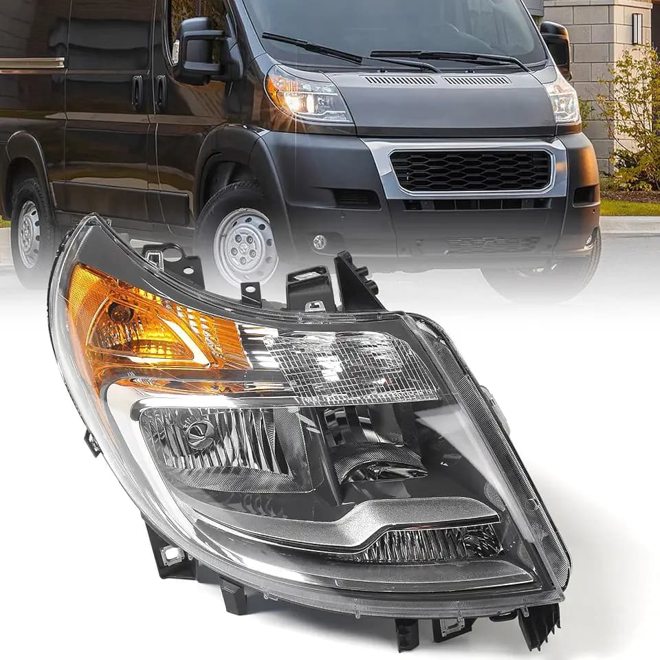 FIONE 5 Pins Headlight for Dodge Ram ProMaster 1500 2500 3500 2014-2022 RH
