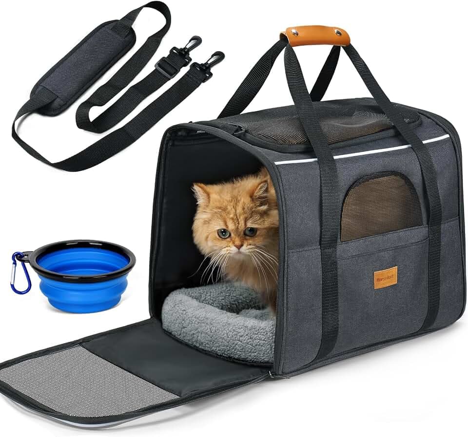 Morpilot Katzentransportbox Transportbox 43.5x31x34cm Dunkelgrau Einfarbig