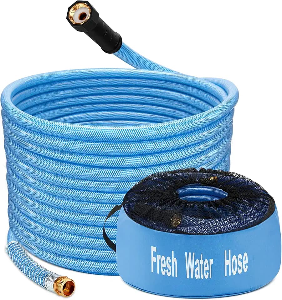 Kohree RV Water Hose 50 FT, 5/8" Drinking Water Hose with Storage Bag