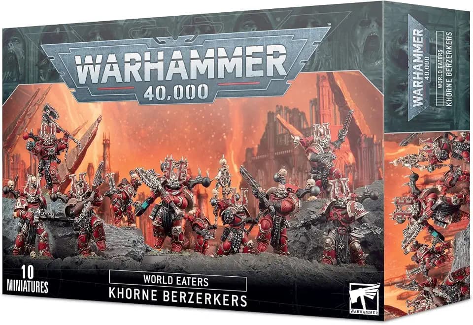 Games Workshop Warhammer 40,000 World Eaters: Khorne Berzerkers 43-10-99-12-01-02-153 Red One Size