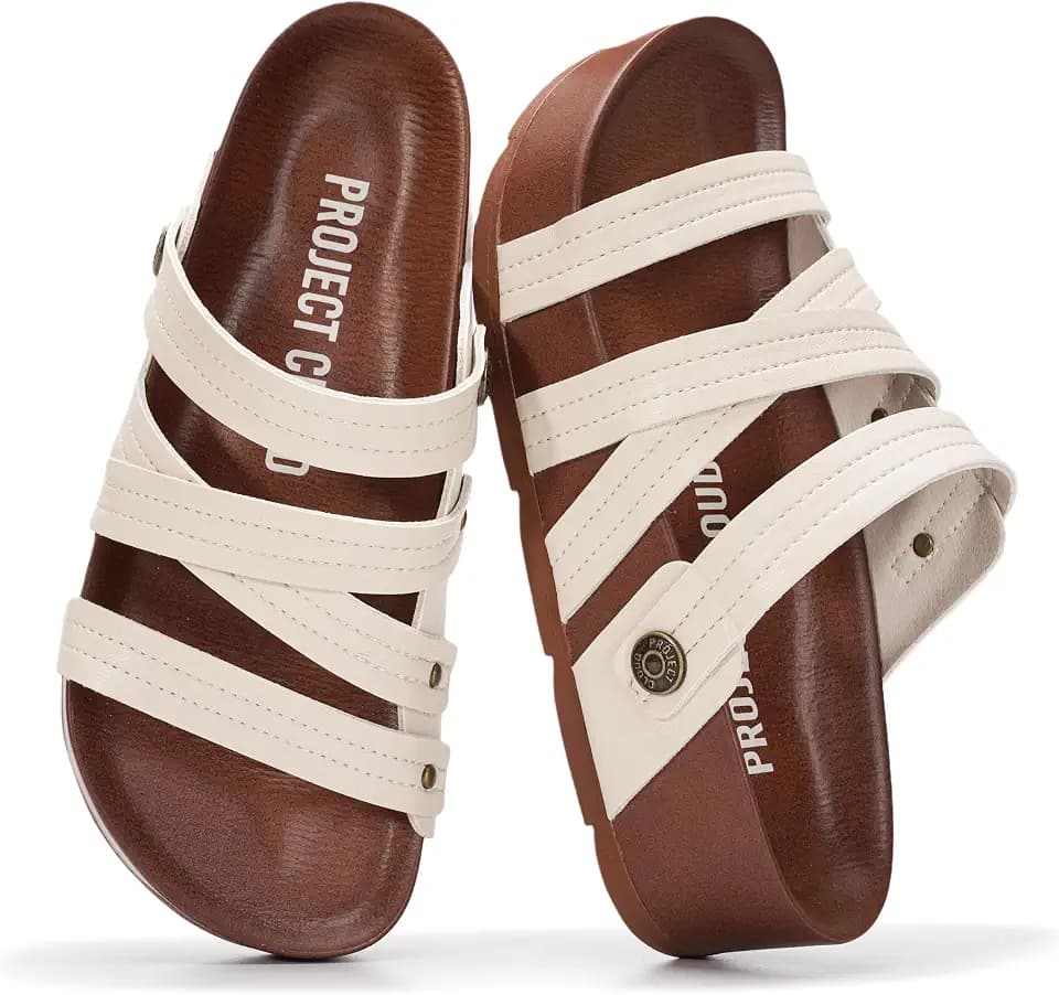 Project Cloud 100% Genuine Leather Platform Sandals Women 2026
