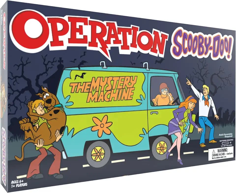 Operation: Scooby-Doo! Board Game, Classic Electronic Remove The Objects or Get The Buzzer Game, Featuring The Mystery Machine, Ages 6+, Players 1+