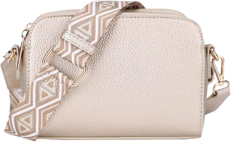 Mali+Lili Crossbody Bag for Women Shoulder Bag for Women with Web Strap Camera Bag Handbag for Travel, Work