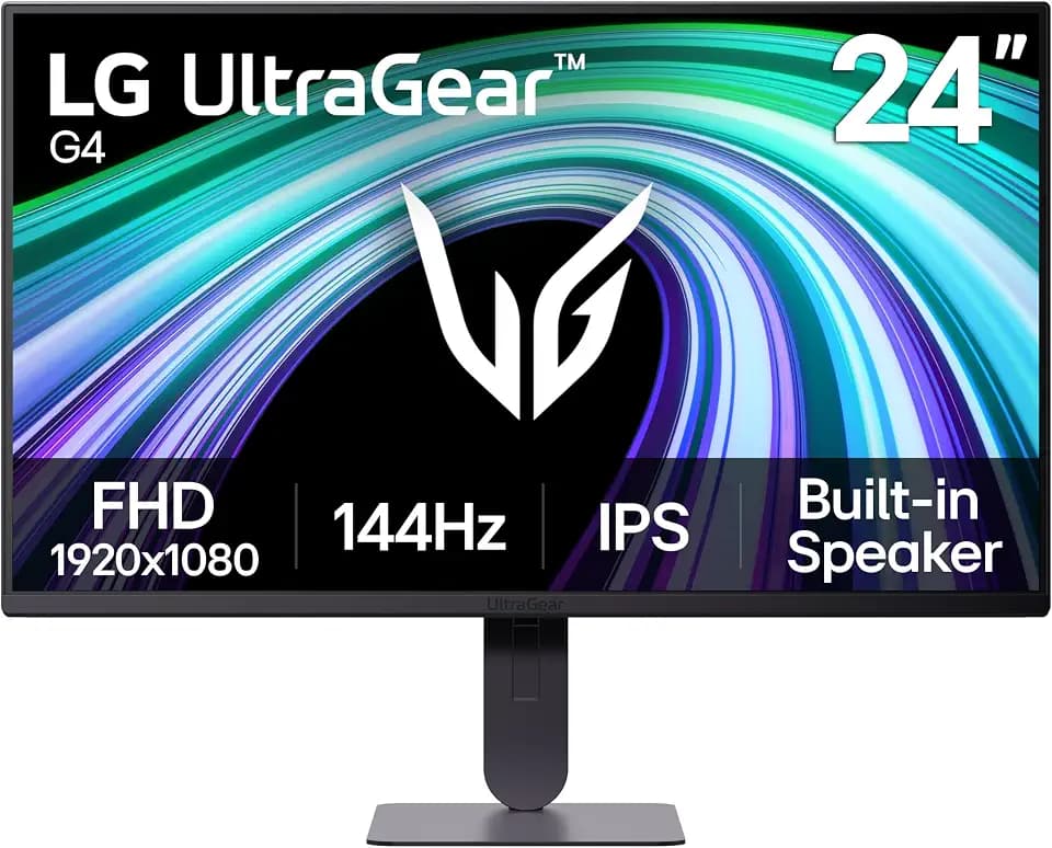LG 24G414B-B 24-inch Ultragear IPS 1080p 144Hz 1ms G-Sync Gaming Monitor
