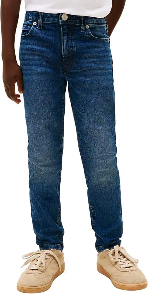 Tommy Hilfiger Jungen Gerade Straight Dark Jeans Kb0kb10040