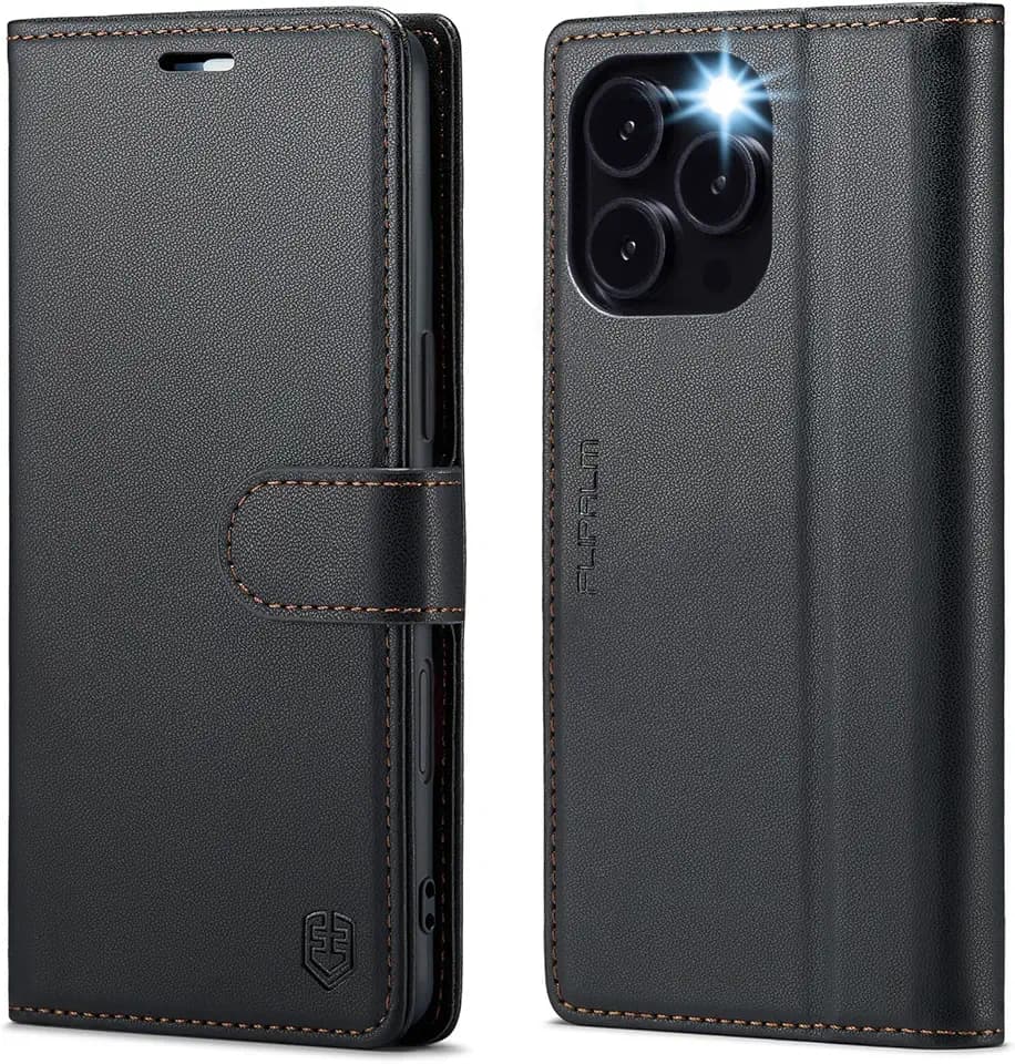 FLIPALM Wallet Case for iPhone 16 Pro Max 6.9'', Black