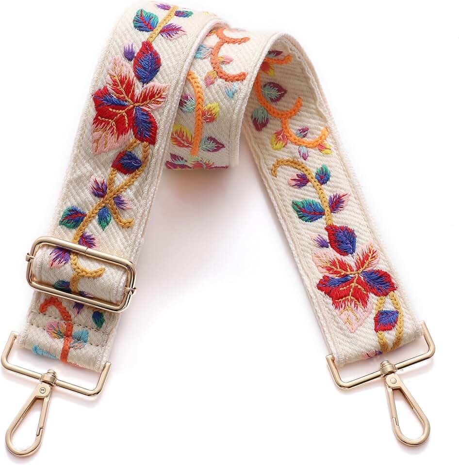 S-Jacorry Purse Strap Replacement Crossbody Wide Shoulder Strap Adjustable Canvas Straps Handbag Strap Replacement Belts