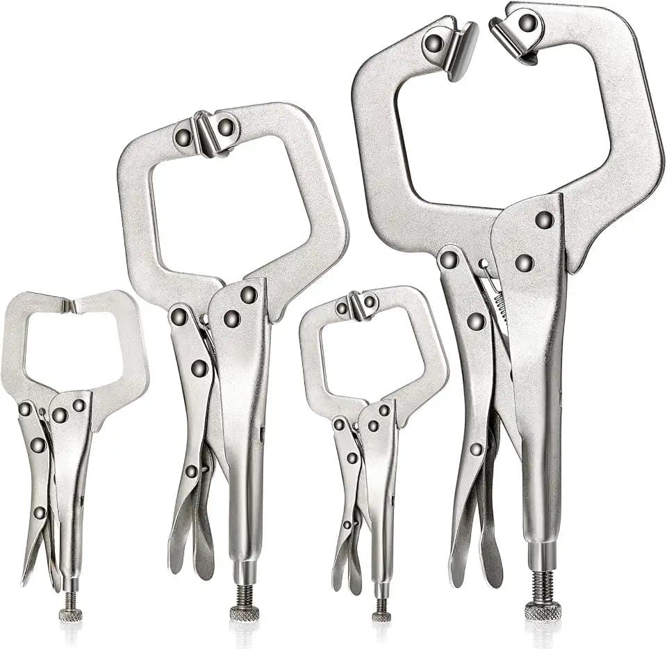 Minatee 4 Pcs Locking C Clamp Set