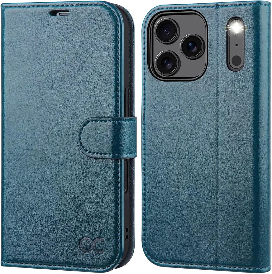 OCASE for iPhone 18 Pro Max/iPhone 17 Pro Max Wallet Case, Peacock Blue