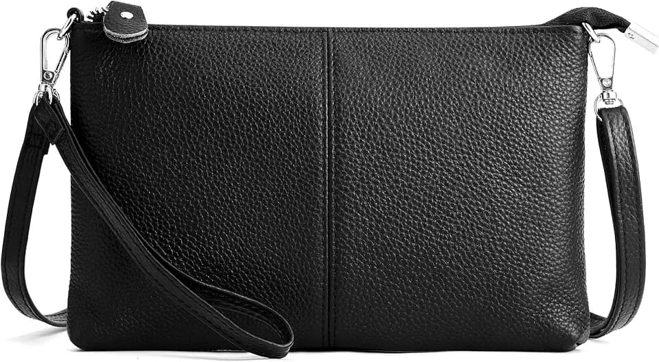befen Genuine Leather Small Crossbody Bags for Women Wristlet Wallet Purses