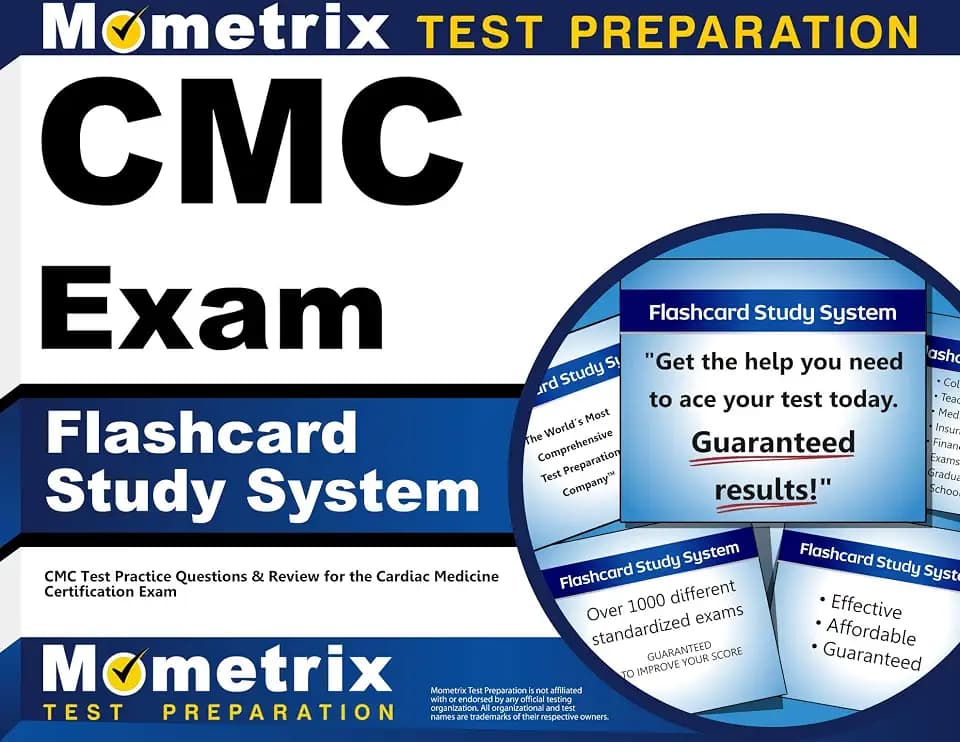 CMC Exam Flashcard Study System: CMC Test Practice Questions & Review for the Cardiac Medicine Certification Exam (Cards)