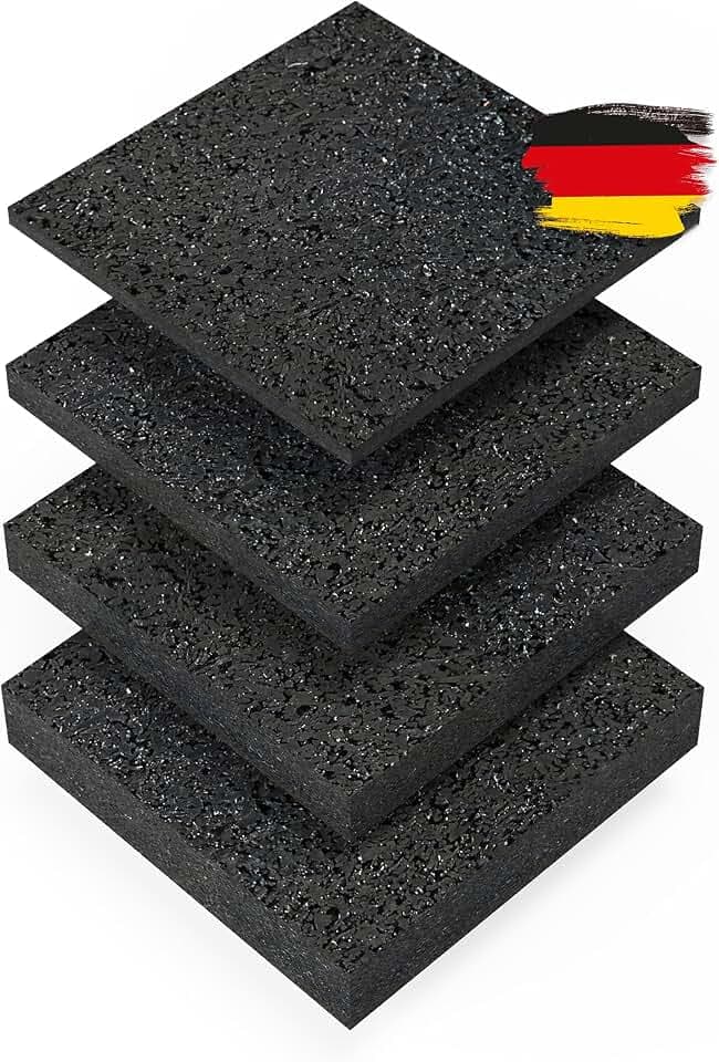 BAUHELD Terrassenpads 90x90 x 10mm - 30 Stück Antirutsch Bautenschutzmatte