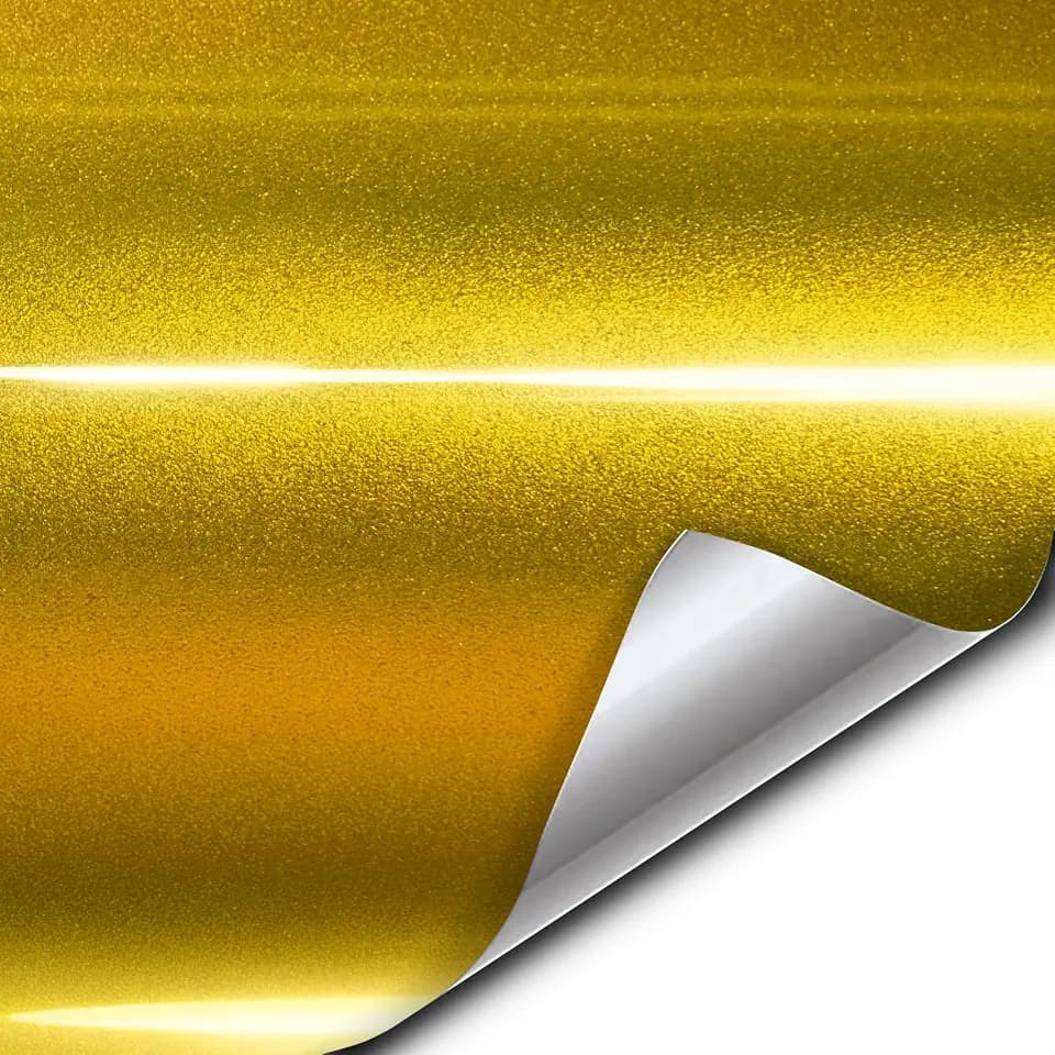 VViViD XPO Gloss Metallic Gold Vinyl Car Wrap Film (25ft x 5ft)