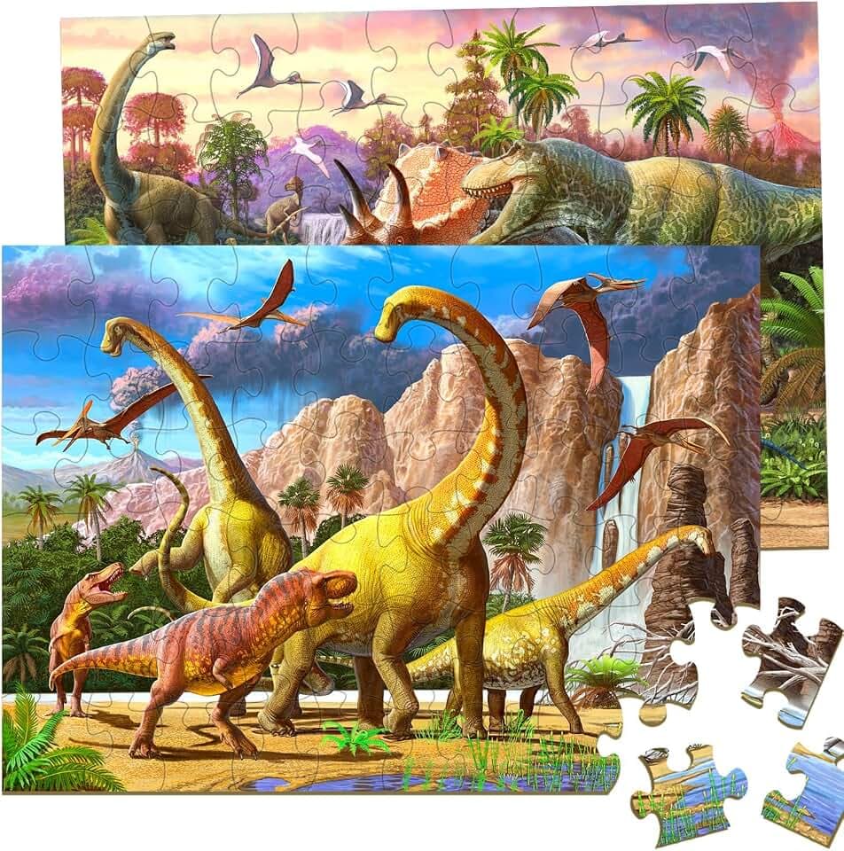 Dinosaur Puzzles for Kids Ages 6-8 4-6 Year Old - World of Huge Dinosaurs