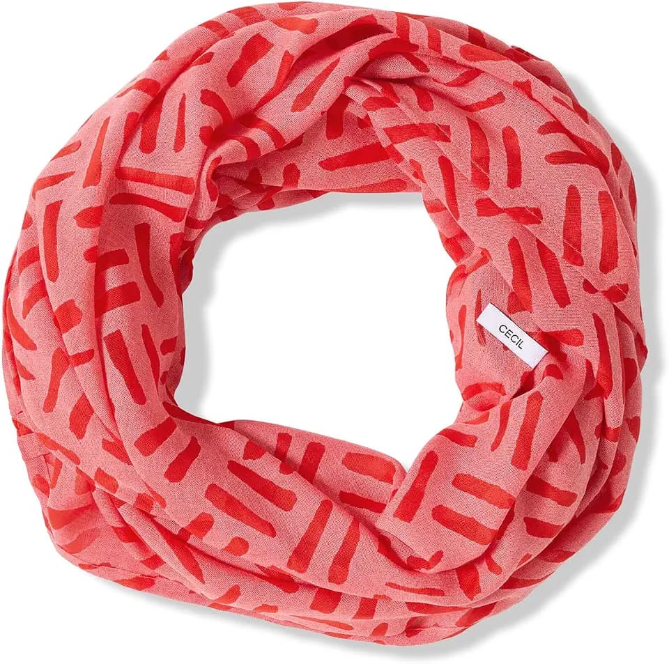Cecil Damen 5706583 Loop mit Ausbrenner-Muster (1er Pack)