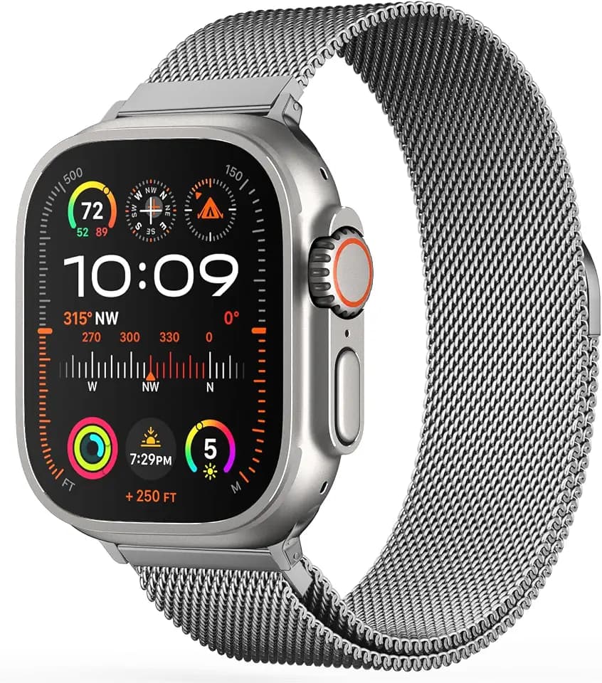 Original Milanese Loop Compatible with Apple Watch Bands for Women Men