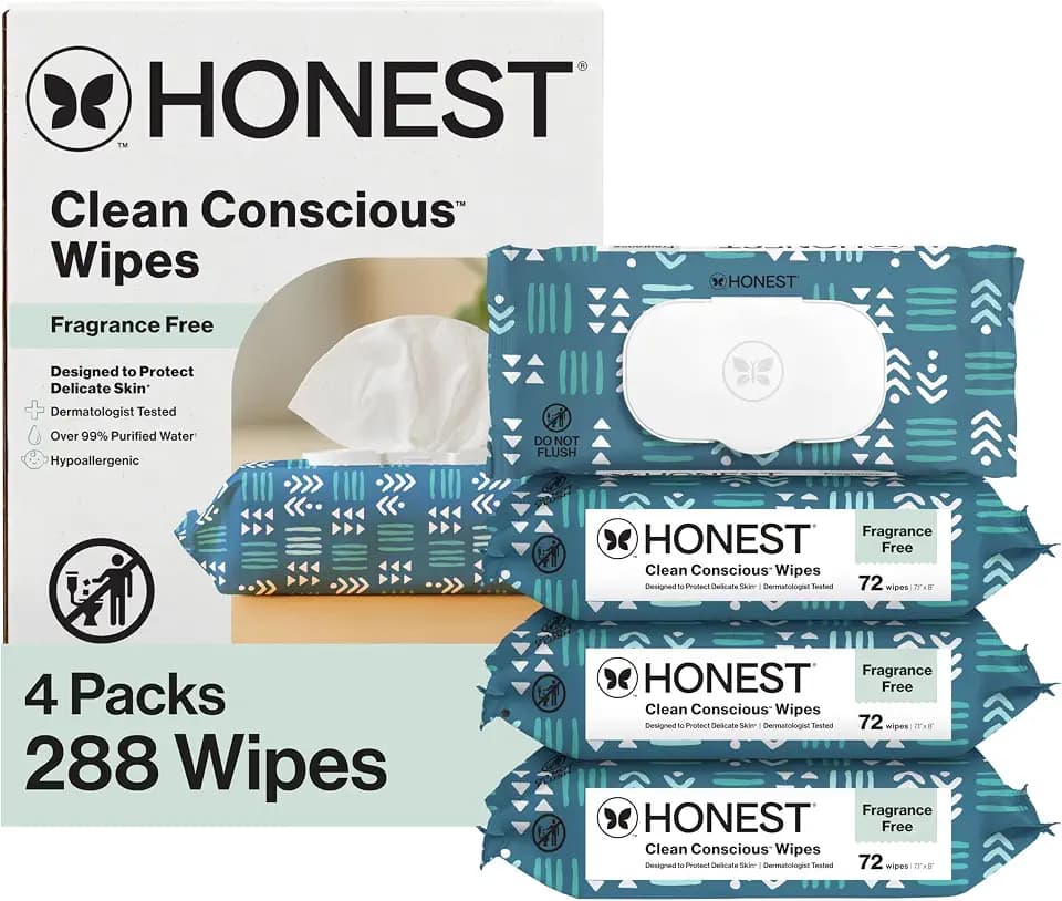 The Honest Company Multi-Use Baby Wipes, Balance Blues, 288 Count