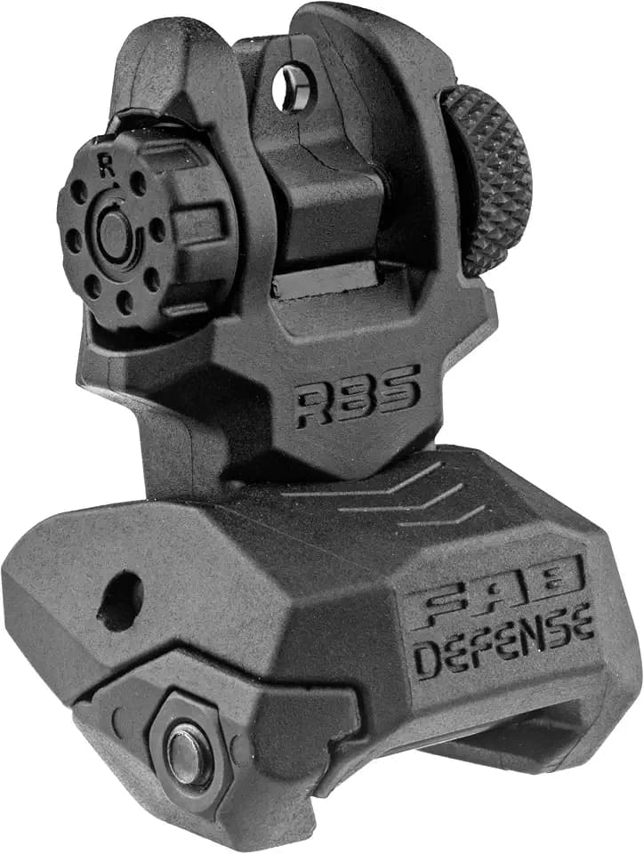 FAB Defense Rear Poly FLIP-UP Sight, Black