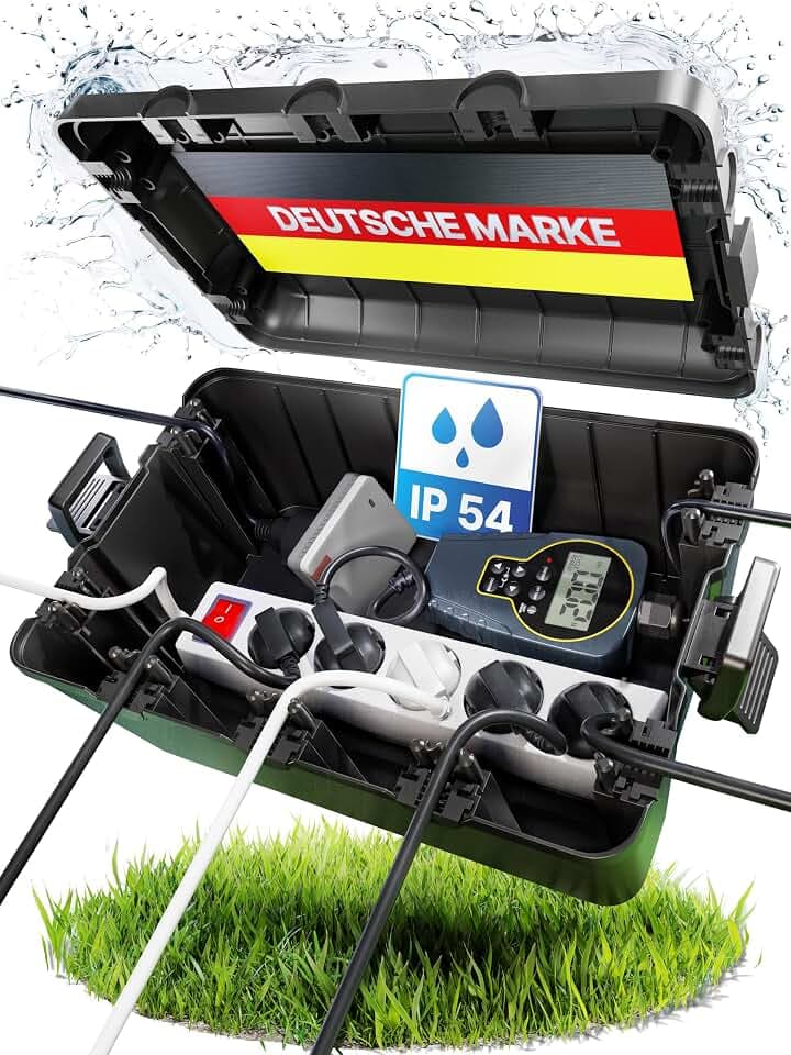 Adlerfokus Kabelbox wasserdicht IP54 [DAS ORIGINAL] Wetterfeste Elektrobox