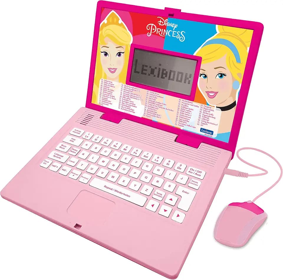 Lexibook, Disney Prinzessin, Lern-Laptop für Kinder, JC598DPi3