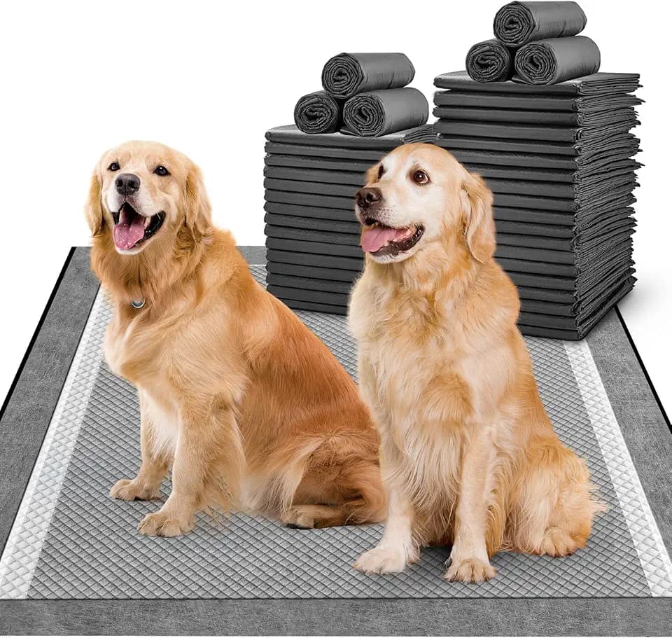 MIZOK Pee Pads for Dogs Charcoal Disposable No Leak XXL Large 36x36in 25Ct