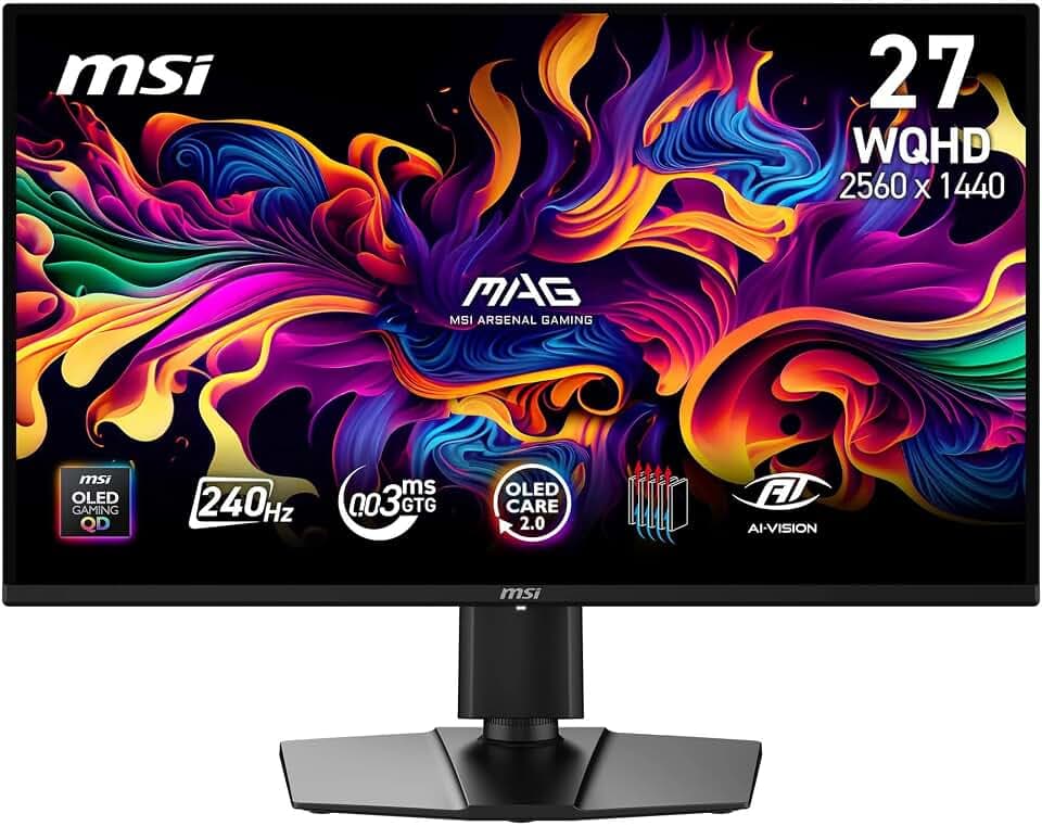 MSI MAG 274QP QD-OLED X24 Gaming Monitor 26,5 Zoll WQHD