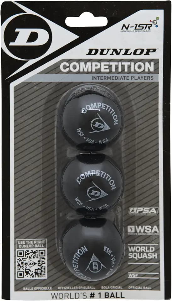 Dunlop Squashbälle Competition, 1 gelber Punkt