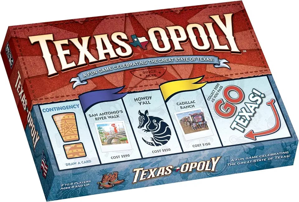 Late for the Sky Texas-opoly Board Game - Property Trading Game