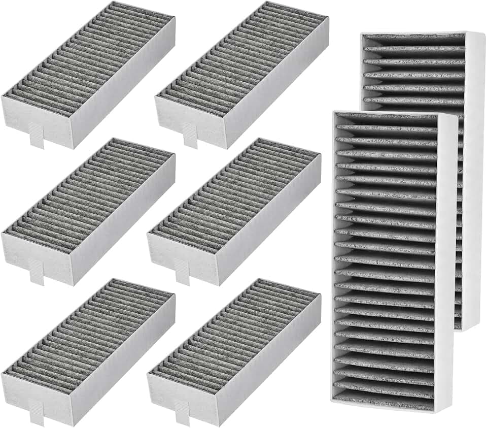 Herboom 8 Stück Aktivkohlefilter für Siemens HZ9VRCR0 17004796