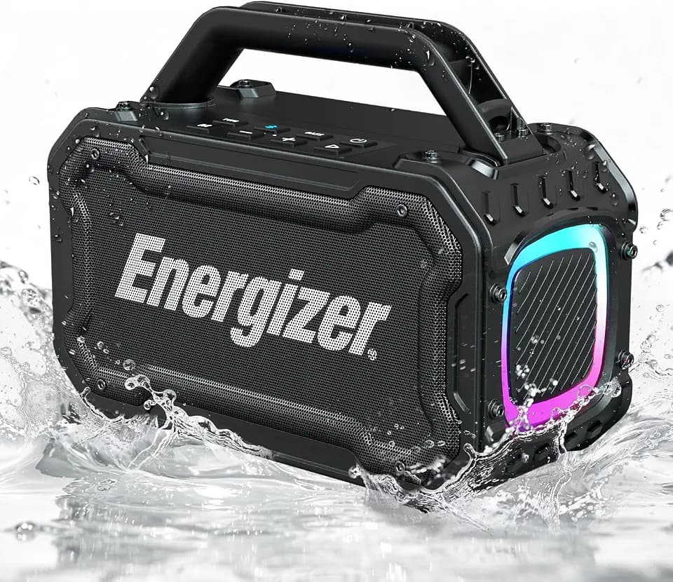 Energizer Outdoor Bluetooth Speakers, 100W Peak Portable Wireless Speaker
