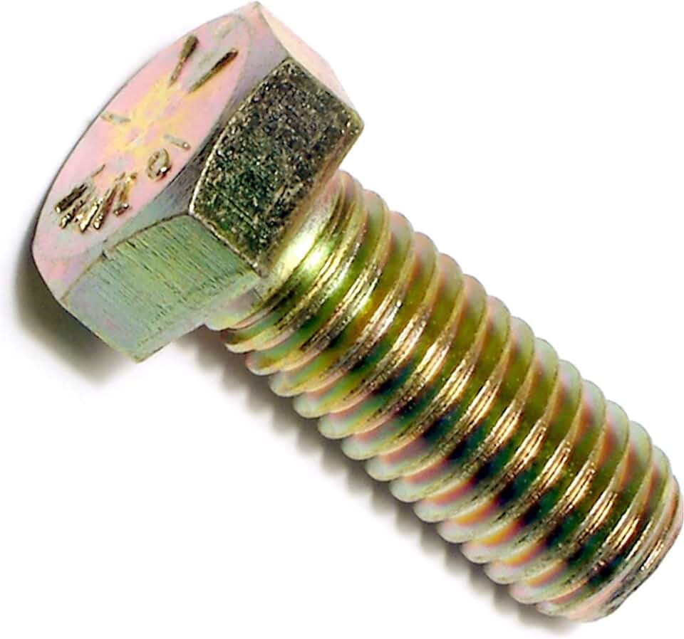 Hard-to-Find Fastener Grade 8 Hex Cap Coarse Large Bolts, Bulk Pack, Steel Hex Bolts for Construction, Home Improvement, 1/2-13 x 1-1/4, Pack of 25