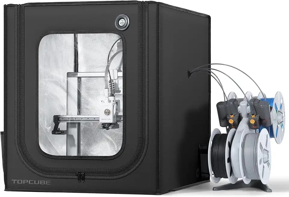 3D Drucker Gehäuse für Bambu Lab A1, 3D Drucker Abdeckung mit LED Licht, TOPCUBE Konstante Temperatur 3D Pinter Enclosure 580 * 670 * 670 mm