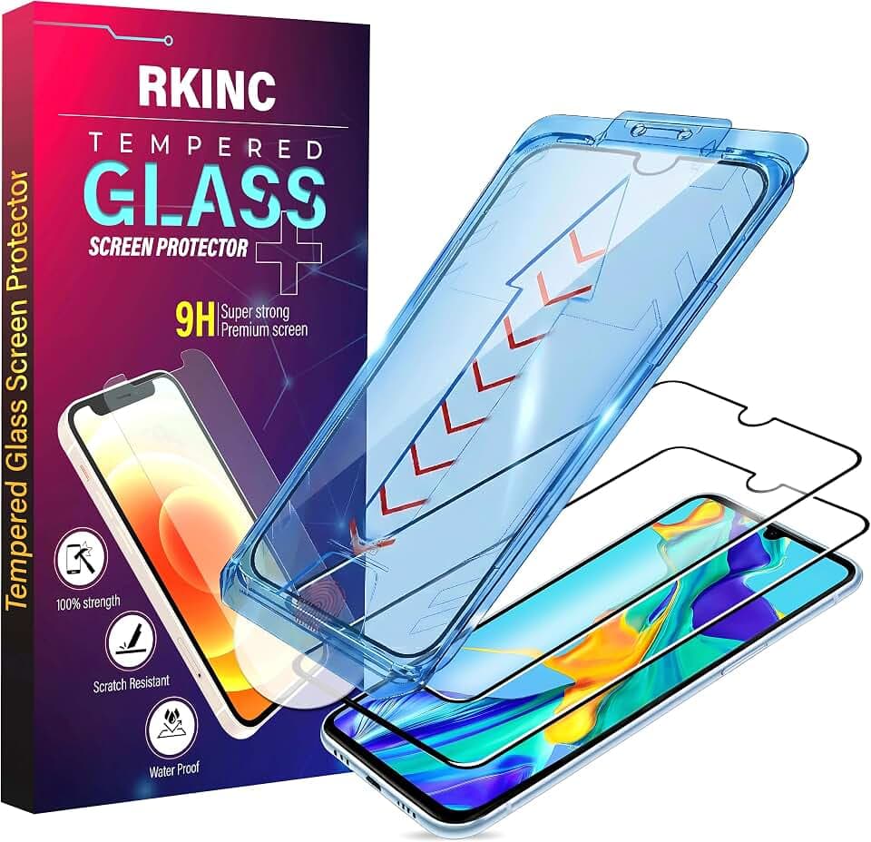 RKINC 2 Stück Panzerglas Schutz Glas für Samsung Galaxy A06 [Automatische Installation] Panzer HD [10X Militärschutz] Displayschutzfolie kratzfest, splitterfrei, blasenfrei