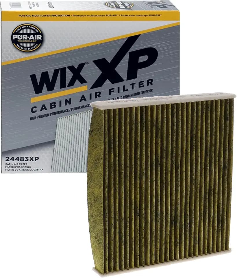 WIX 24483XP WIX XP Cabin Air Filter Replacement, Triple-Layer Protection with Activated Carbon & Advanced Airflow Media Compatible With Various Lexus, Toyota, Scion, Pontiac Vibe, Subaru