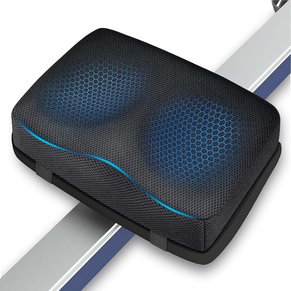 Rowing Machine Seat Cushion with Anti-Slip Design, 13.8" x 9.8"