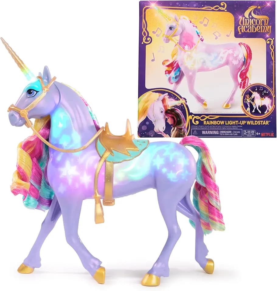 Unicorn Academy Rainbow Light-up Wildstar, Dolls & Unicorn Toys, Ages 4+