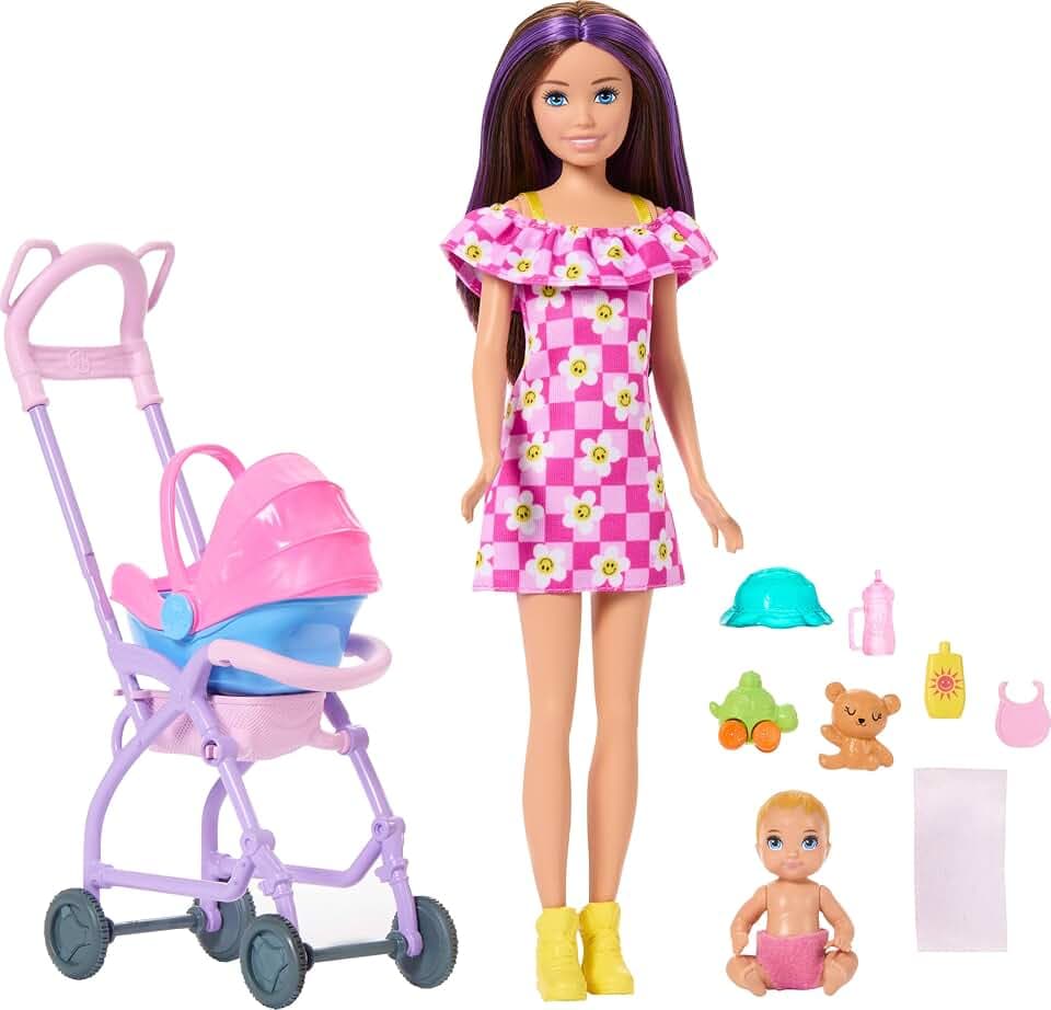 Barbie Skipper Babysitters Inc. Spielset mit brünetter Puppe